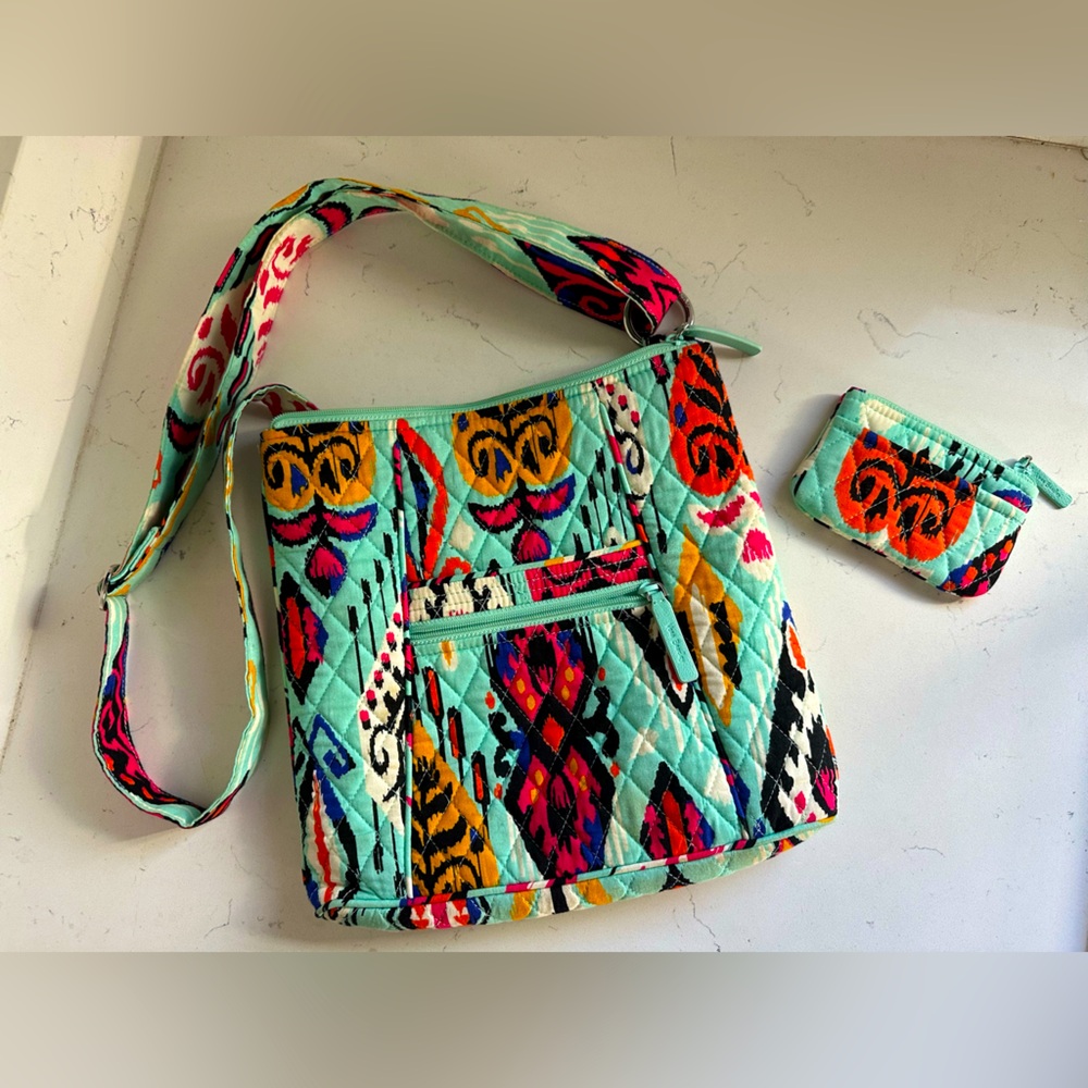 Vera Bradley Triple Zip Hipster Crossbody Bag - with wallet‎ Pueblo - Picture 2 of 10